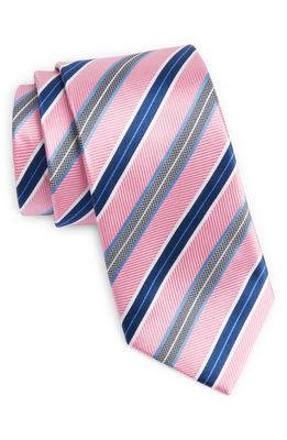 Nordstrom Stripe Silk Tie in Pink