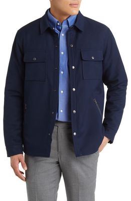 Nordstrom Tech-Smart Padded Shirt Jacket in Navy Blazer