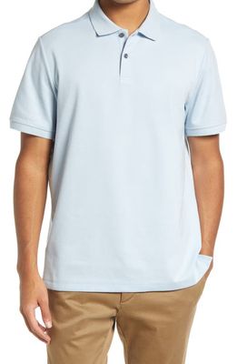 Nordstrom Tech Smart Piqué Polo in Blue Skyway