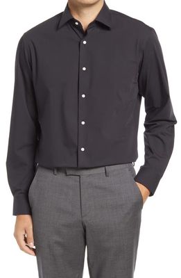 Nordstrom Tech-Smart Traditional Fit Dress Shirt in Black