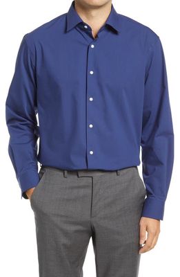 Nordstrom Tech-Smart Traditional Fit Dress Shirt in Navy