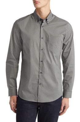 Nordstrom Tech Smart Trim Fit Button-Down Shirt in Green Ivy Will Gingham