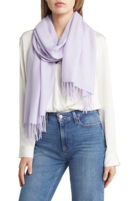 Nordstrom Tissue Weight Wool & Cashmere Scarf in Purple Calluna