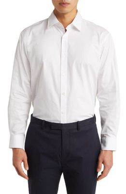 Nordstrom Traditional Fit Dress Shirt in White Brilliant