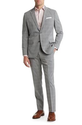 Nordstrom Trim Fit Plaid Wool Blend Suit in Grey Metro Plaid