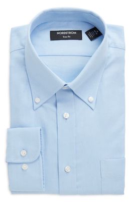 Nordstrom Trim Fit Royal Oxford Solid Dress Shirt in Blue- White Royal Oxford