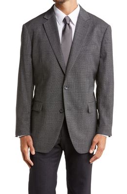 Nordstrom Trim Fit Sport Coat in Grey French Plaid