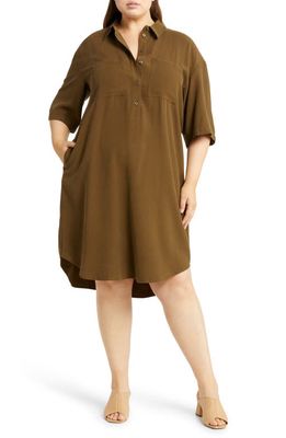 Nordstrom Utility Shirtdress in Olive