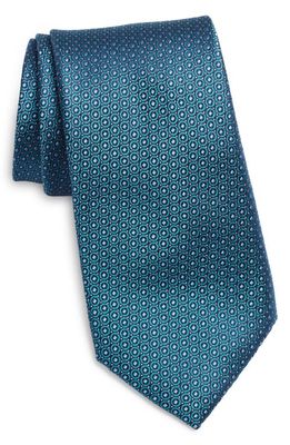 Nordstrom Winston Mini Medallion Silk Tie in Teal