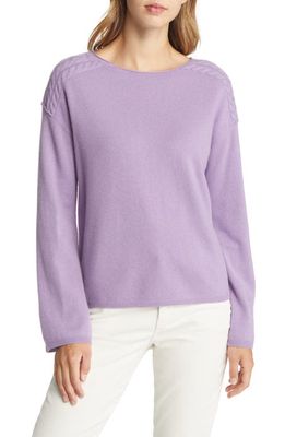 Nordstrom Wool & Cashmere Sweater in Purple Wave