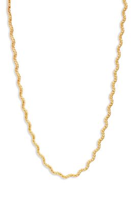 Nordstrom Woven Wavy Chain Necklace in Gold