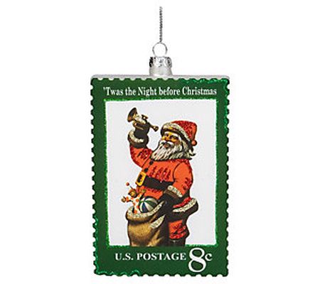 Norhtlight 3.5" Santa Stamp "Twas The Night Bef ore Christmas"