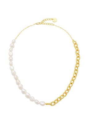 Nori 24K Gold-Plated & Freshwater Pearl Necklace