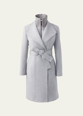 Norita Double-Face Belted Wool Coat