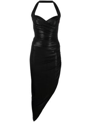 Norma Kamali asymmetric sleeveless maxi dress - Black