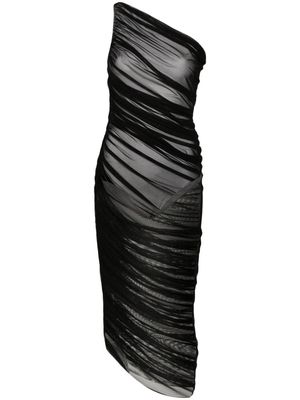 Norma Kamali Diana asymmetric one-shoulder gown - Black