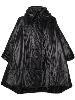 Norma Kamali drawstring-hood padded coat - Black
