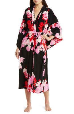 Norma Kamali Floral Robe in Floral Bouquet