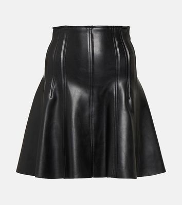 Norma Kamali Grace faux leather miniskirt
