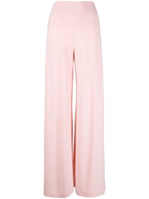 Norma Kamali high-waist wide-leg trousers - Pink