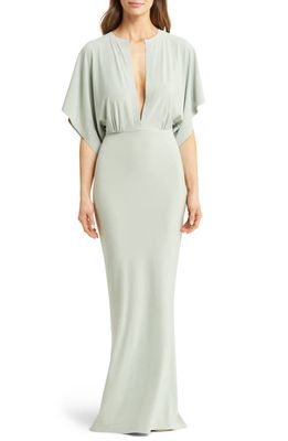 Norma Kamali Obie Cover-Up Dress in Dried Sage