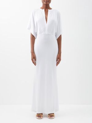 Norma Kamali - Obie Jersey Maxi Dress - Womens - White