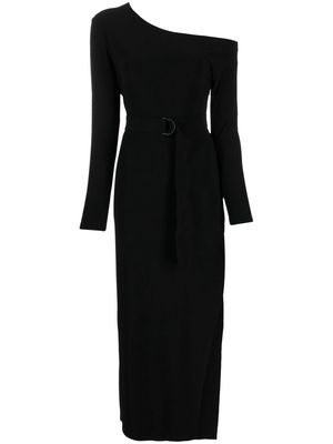 Norma Kamali one-shoulder column maxi dress - Black
