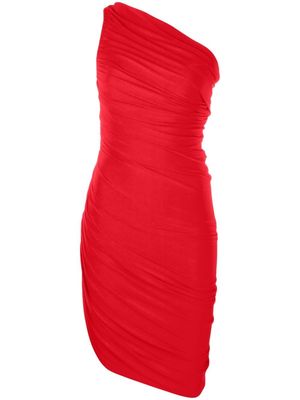 Norma Kamali one-shoulder mini dress - Red
