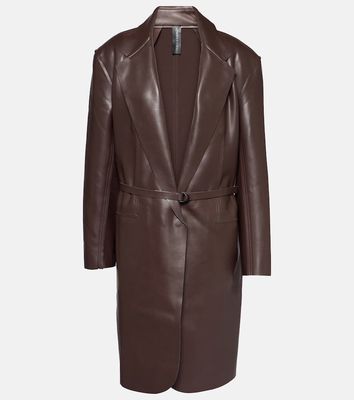 Norma Kamali Oversized faux leather jacket