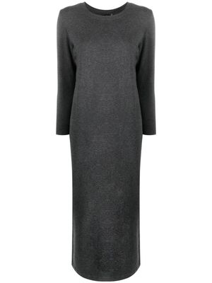 Norma Kamali round-neck midi sweater dress - Grey