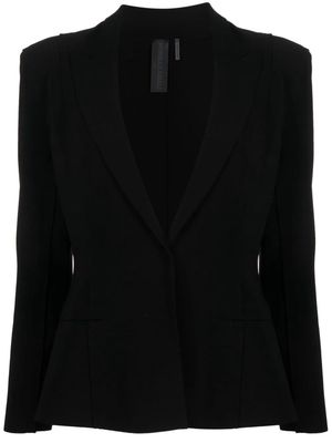 Norma Kamali single-breasted tailored blazer - Black