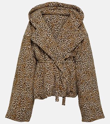 Norma Kamali Sleeping Bag leopard-print jacket