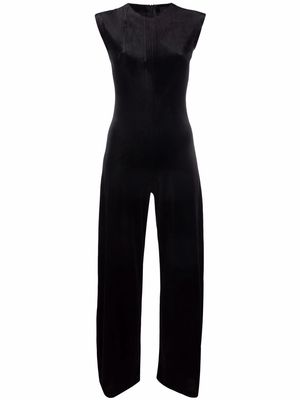 Norma Kamali sleeveless wide leg jumpsuit - Black