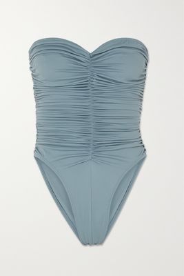 Norma Kamali - Slinky Marissa Ruched Swimsuit - Blue