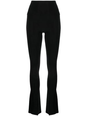 Norma Kamali Spat high-waisted flared leggings - Black