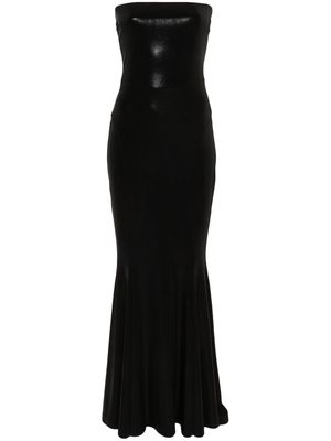 Norma Kamali strapless fishtail maxi dress - Black