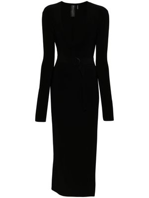 Norma Kamali U-neck maxi dress - Black