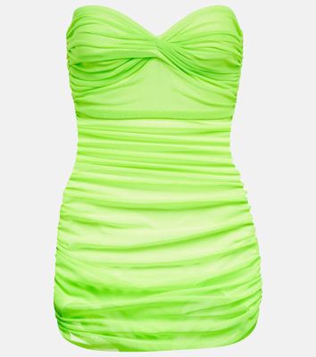 Norma Kamali Walter Mio ruched bandeau swimsuit