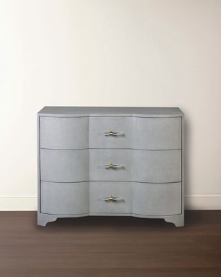 Norse 3-Drawer Grasscloth Chest