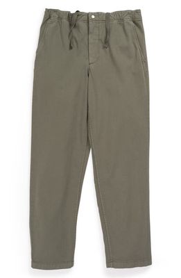 Norse Projects Ezra Light Stretch Organic Cotton Trousers in Dried Sage Green