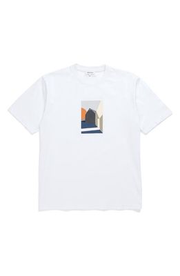 Norse Projects Johannes Collage Organic Cotton Graphic Tee in White