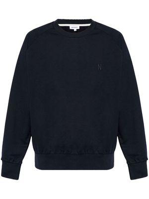 Norse Projects logo-embroidered cotton sweatshirt - Black