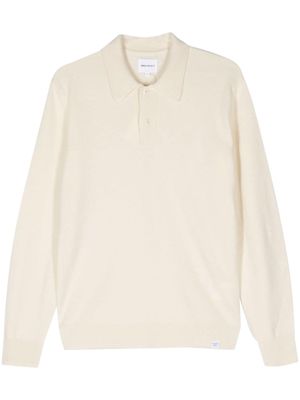 Norse Projects long-sleeve wool polo jumper - Neutrals