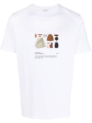 Norse Projects Niels Outdoor Living printed T-shirt - White