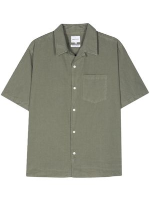 Norse Projects notch-collar short-sleeve shirt - Green