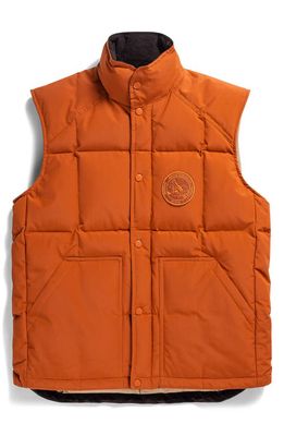 Norse Projects Peter Gore-Tex® Infinium Recycled Down Vest in Burnt Orange