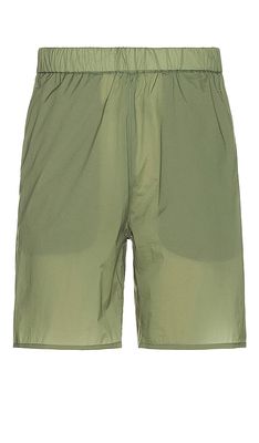 Norse Projects Poul Light Nylon Shorts in Olive