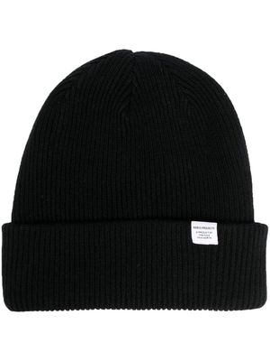 Norse Projects ribbed-knit lambs wool hat - Black