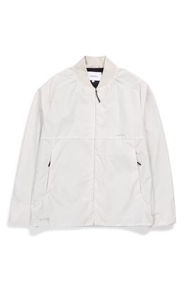 Norse Projects Ryan Gore-Tex Infinium Recycled Polyester Bomber Jacket in Marble White