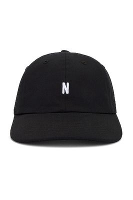 Norse Projects Twill Sports Cap in Black